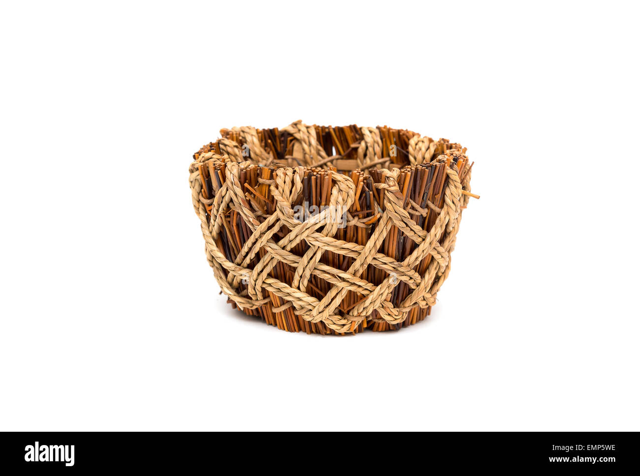 Lebensmittel-Fach leer wicker Stockfoto