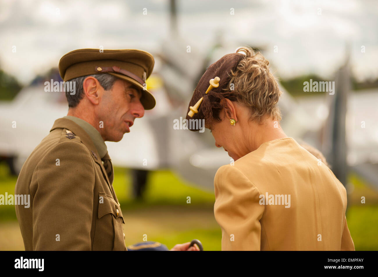 WW2-Re-enactment am historischen Militär zeigen Leicester England Stockfoto
