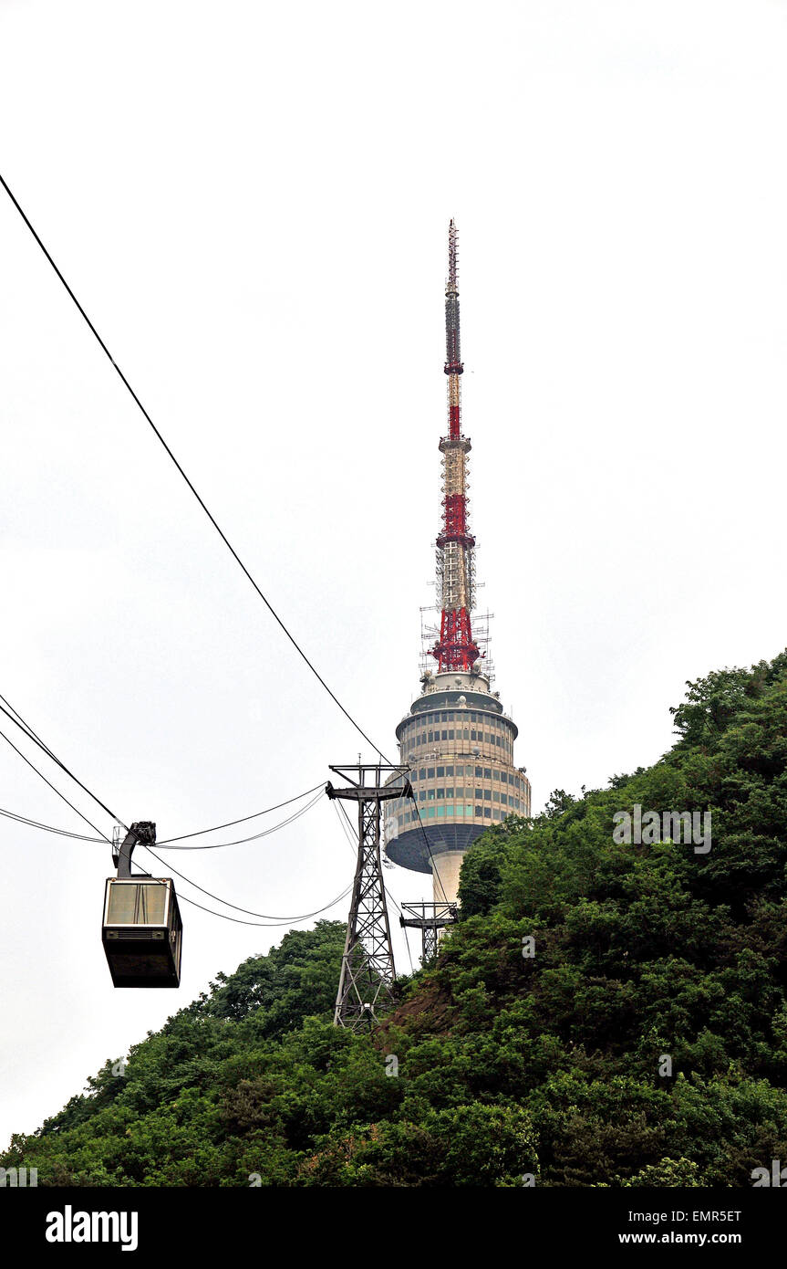 Seoul-Turm Südkorea Stockfoto