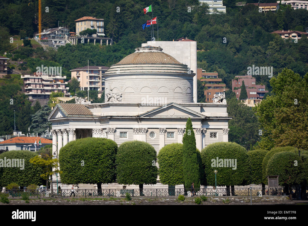 Der Volta-Tempel in der Stadt Como, Italien Stockfoto