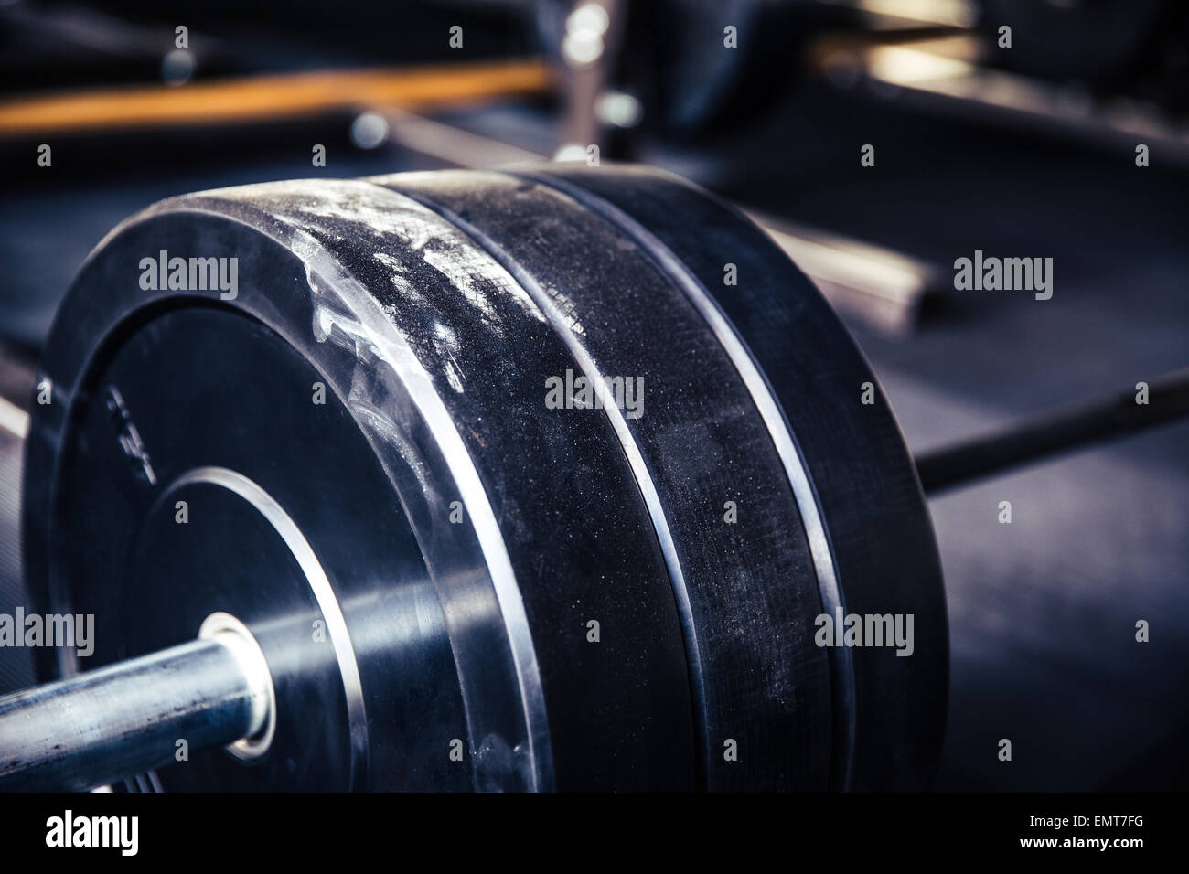 Nahaufnahme Bild ein Fitnessgerät gym Stockfoto