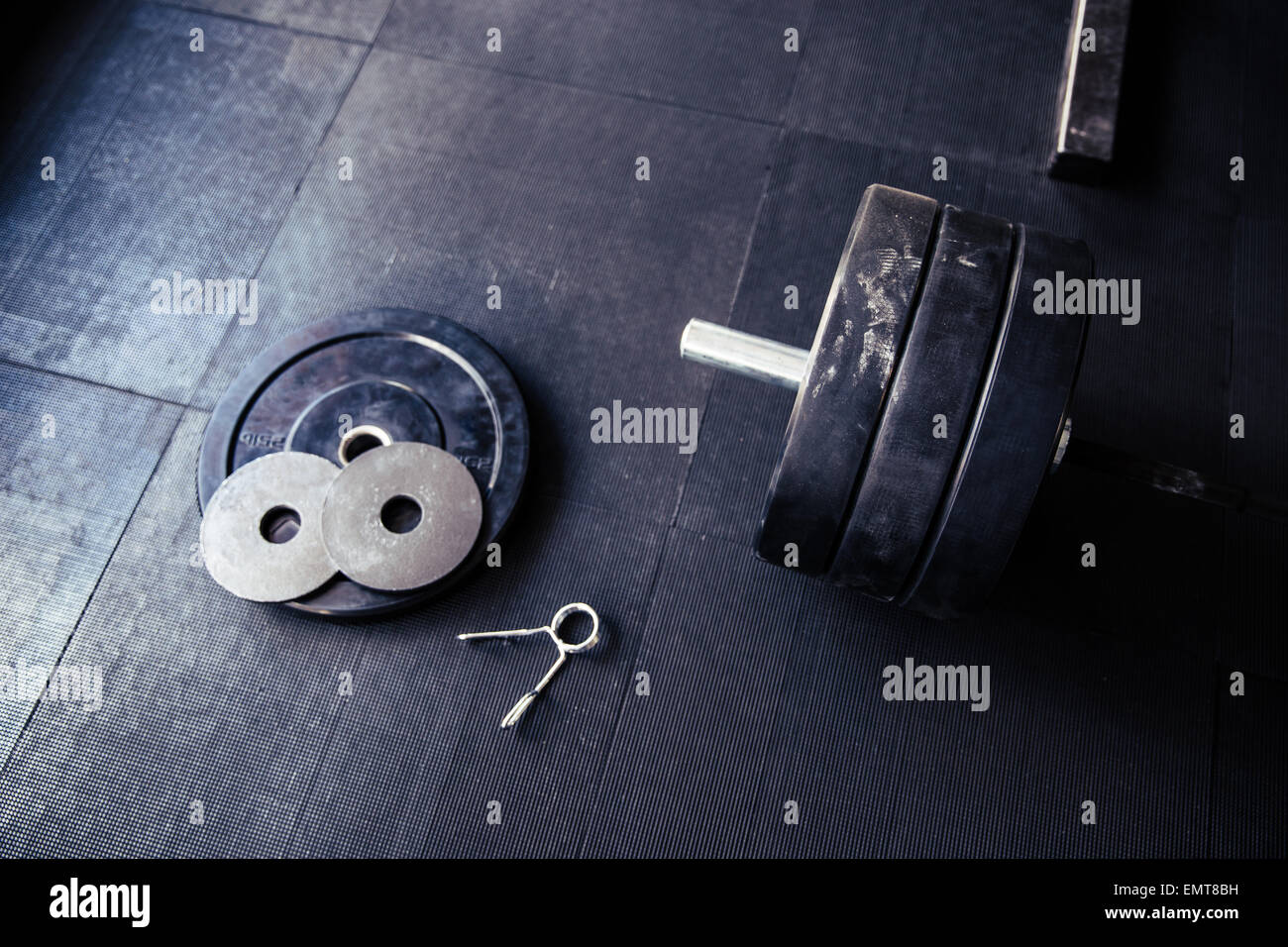 Nahaufnahme Bild ein Fitnessgerät gym Stockfoto