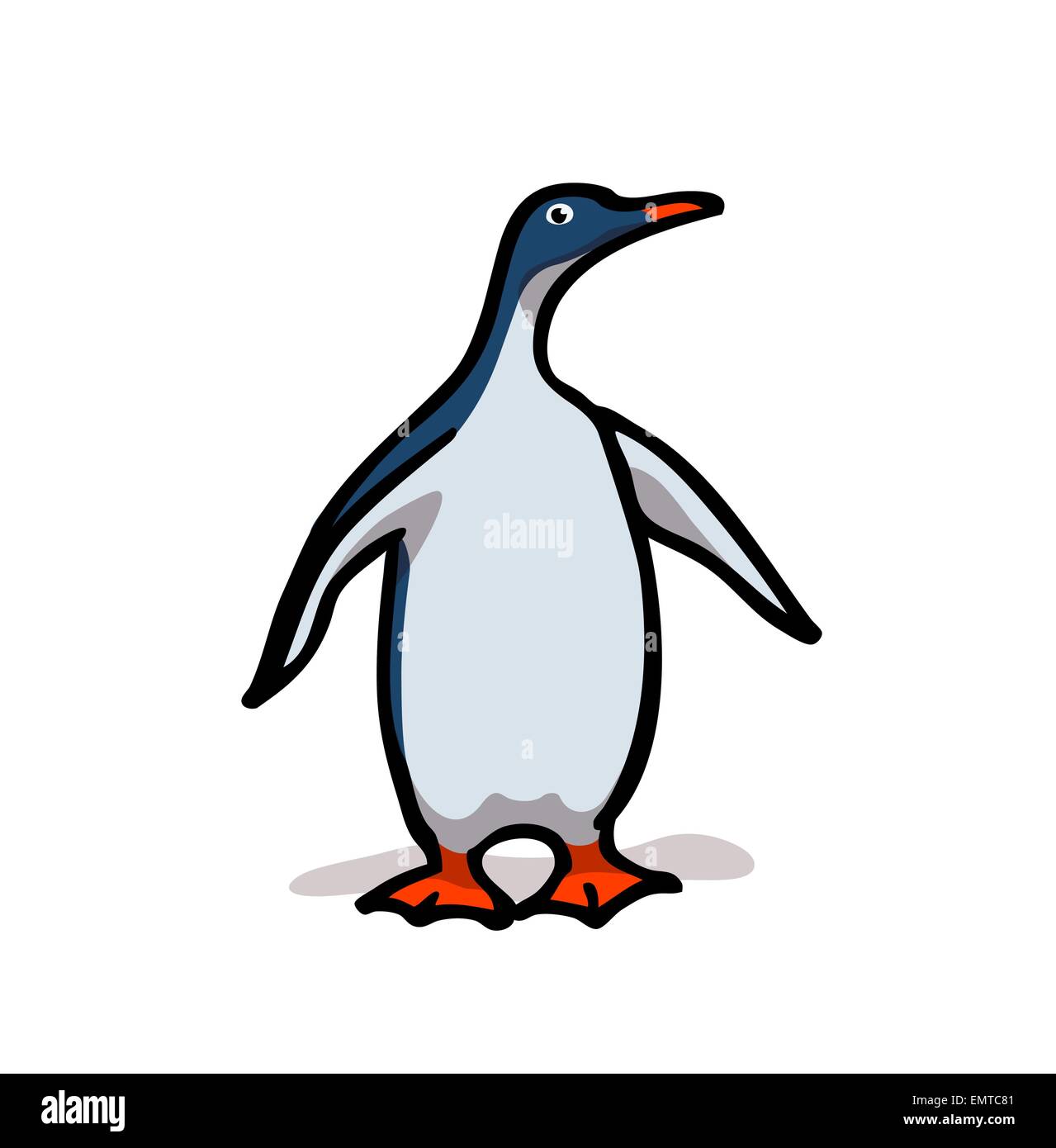 Pinguin-Charakter Stock Vektor