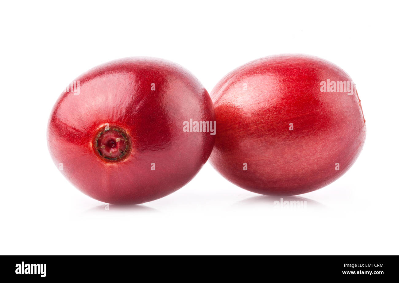 Rote Bohnen isoliert auf weißem Hintergrund Stockfoto