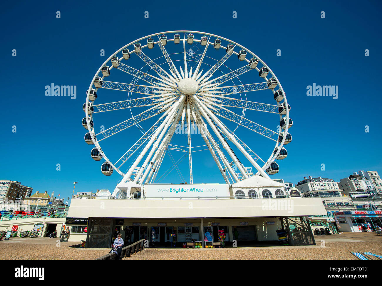 Das Brighton Rad an einem sonnigen Tag in Brighton, Sussex, Großbritannien Stockfoto