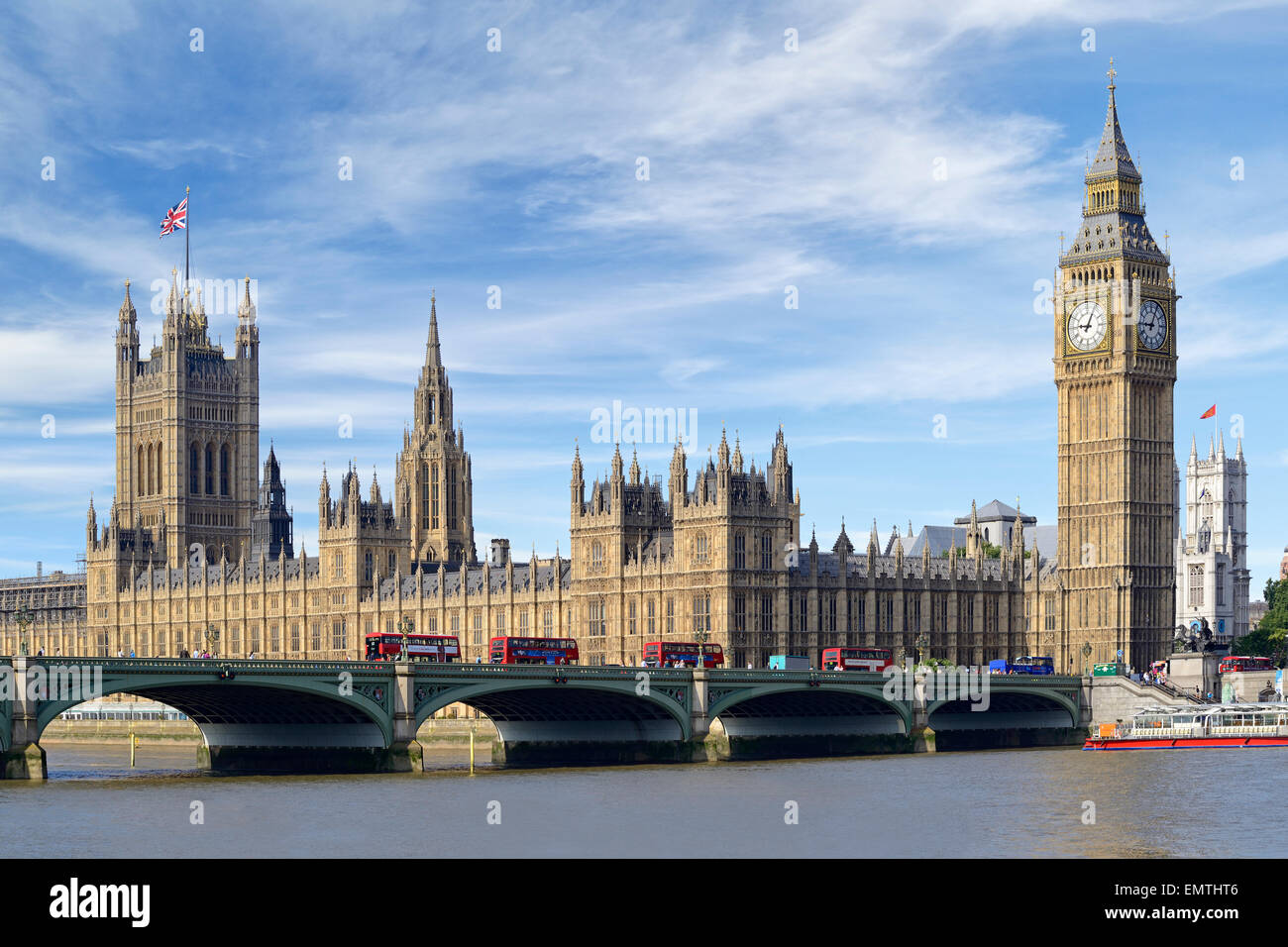 Häuser von Parlament, Westminster, London, England, Vereinigtes Königreich. Stockfoto