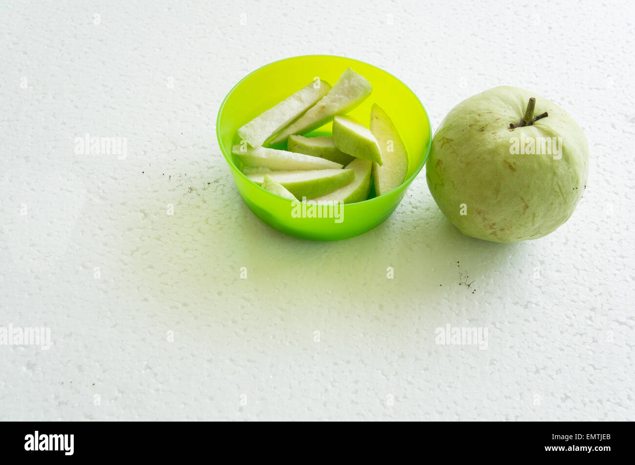 Guavafrüchte gehackt Chop Pflanze VitaminC Stockfoto