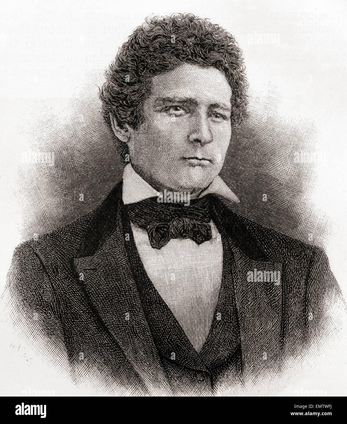 John J. Hardin, 1810-1847.   US-amerikanischer Politiker und von Illinois allgemeine Miliz. Stockfoto