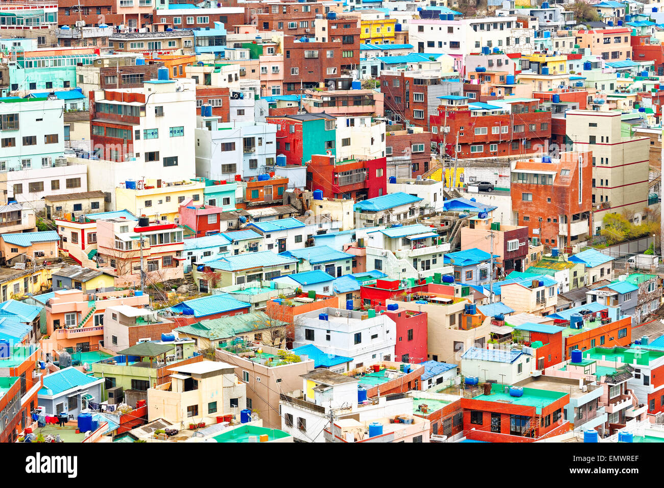 Gamcheon Culture Village, Busan, Südkorea. Stockfoto