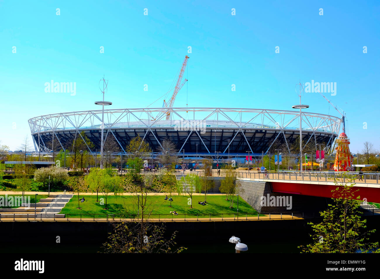 Königin Elizabeth II-Olympia-Stadion, London Stockfoto