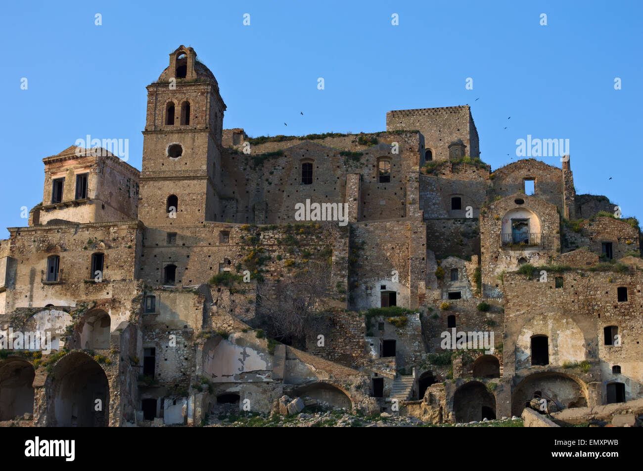 die verlassene Stadt Craco in der Basilikata Stockfoto