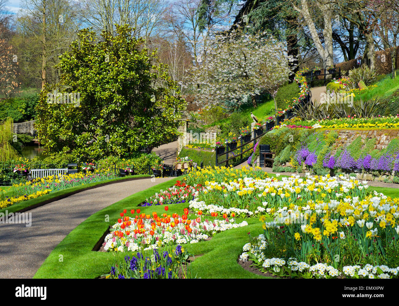 Dingle Gärten, Shrewsbury, Shropshire, England UK Stockfoto