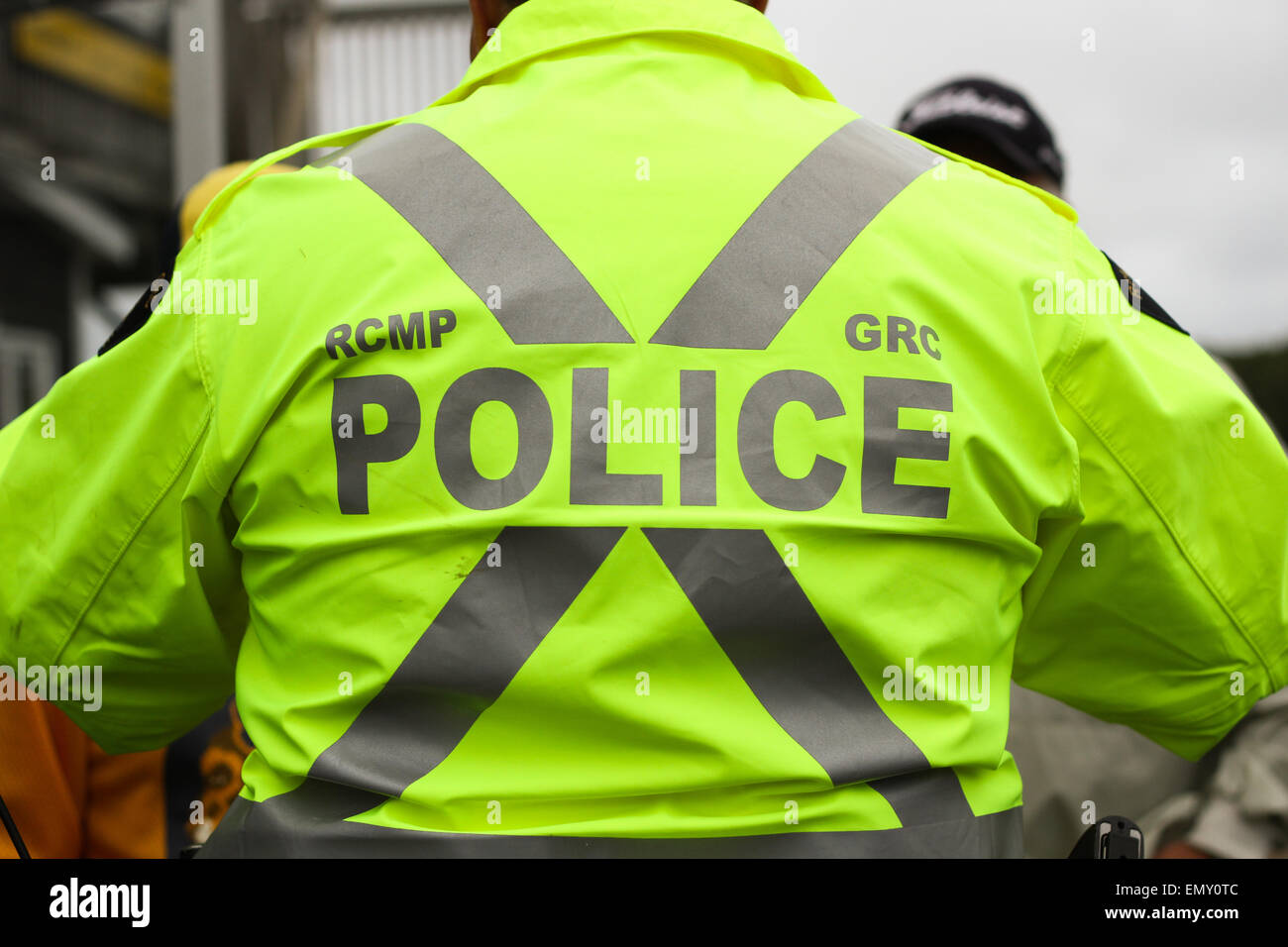 Ein RCMP Offizier in Baddeck, N.S. Stockfoto