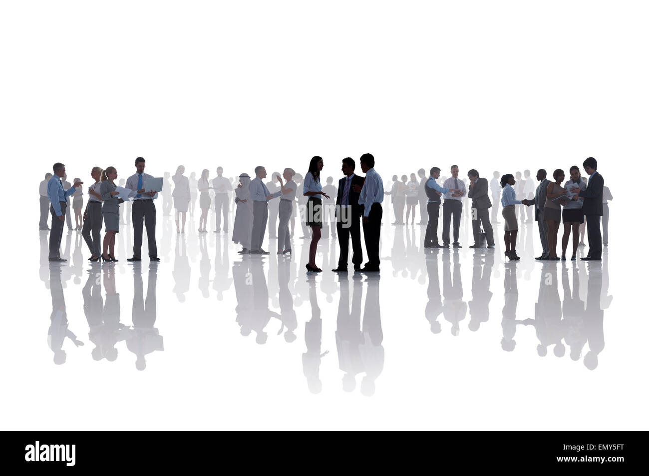 Geschäftsleute Corporate White Collar Worker Kommunikationskonzept Stockfoto