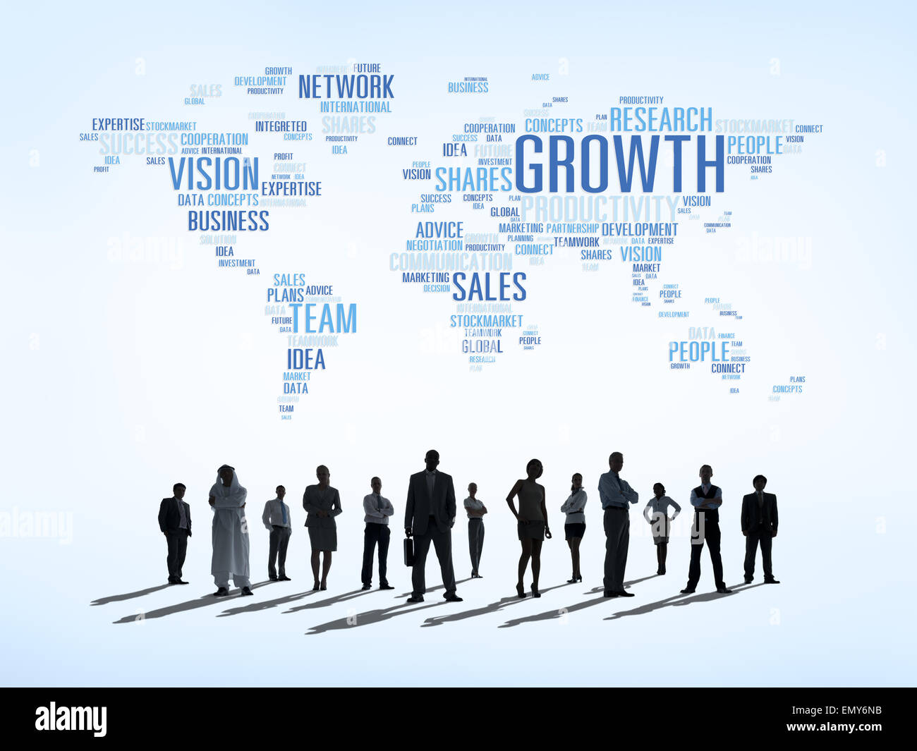 Bestimmung der Geschäftsleute Stockfoto