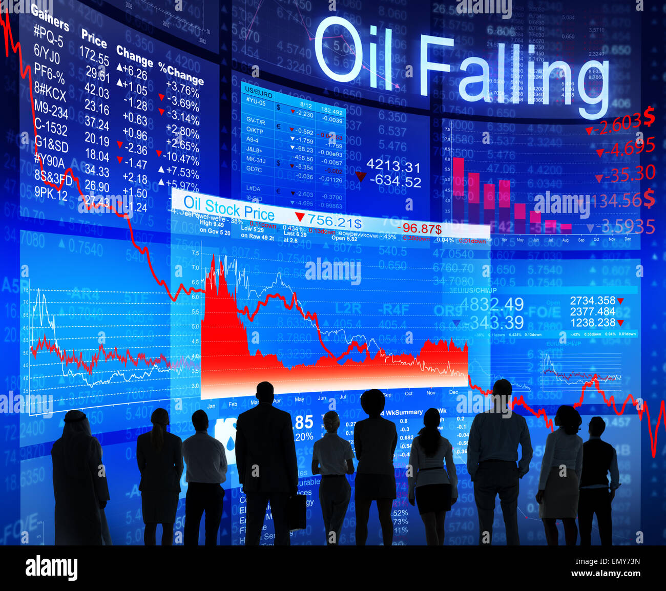 Ölkrise Stockfoto