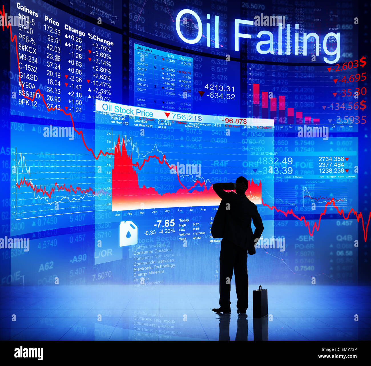 Ölkrise Stockfoto