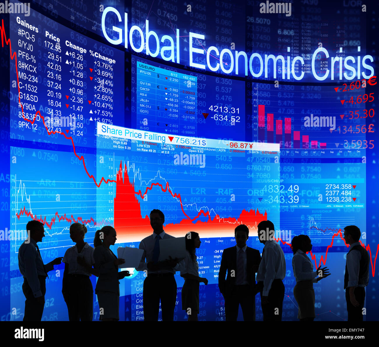 Global Economic Crisis Stockfoto