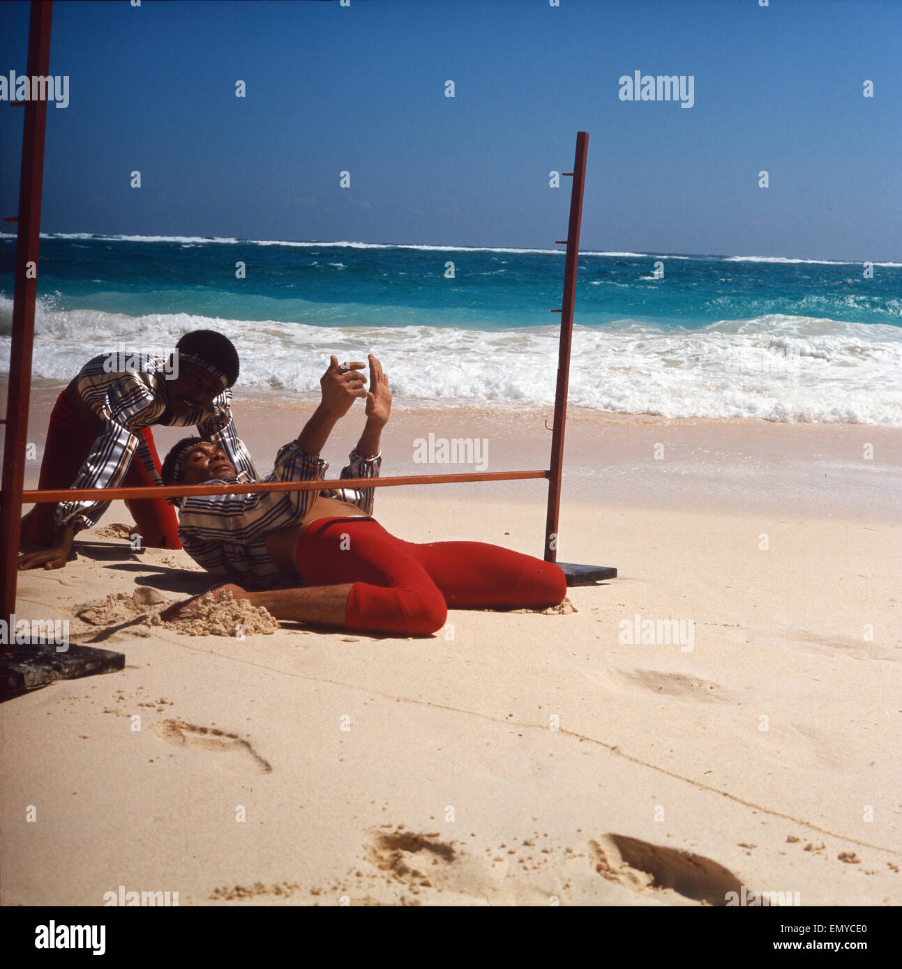 Eine Reise in Die Karibik, USA 1970er Jahre. Eine Reise in die Karibik, USA der 1970er Jahre. Stockfoto