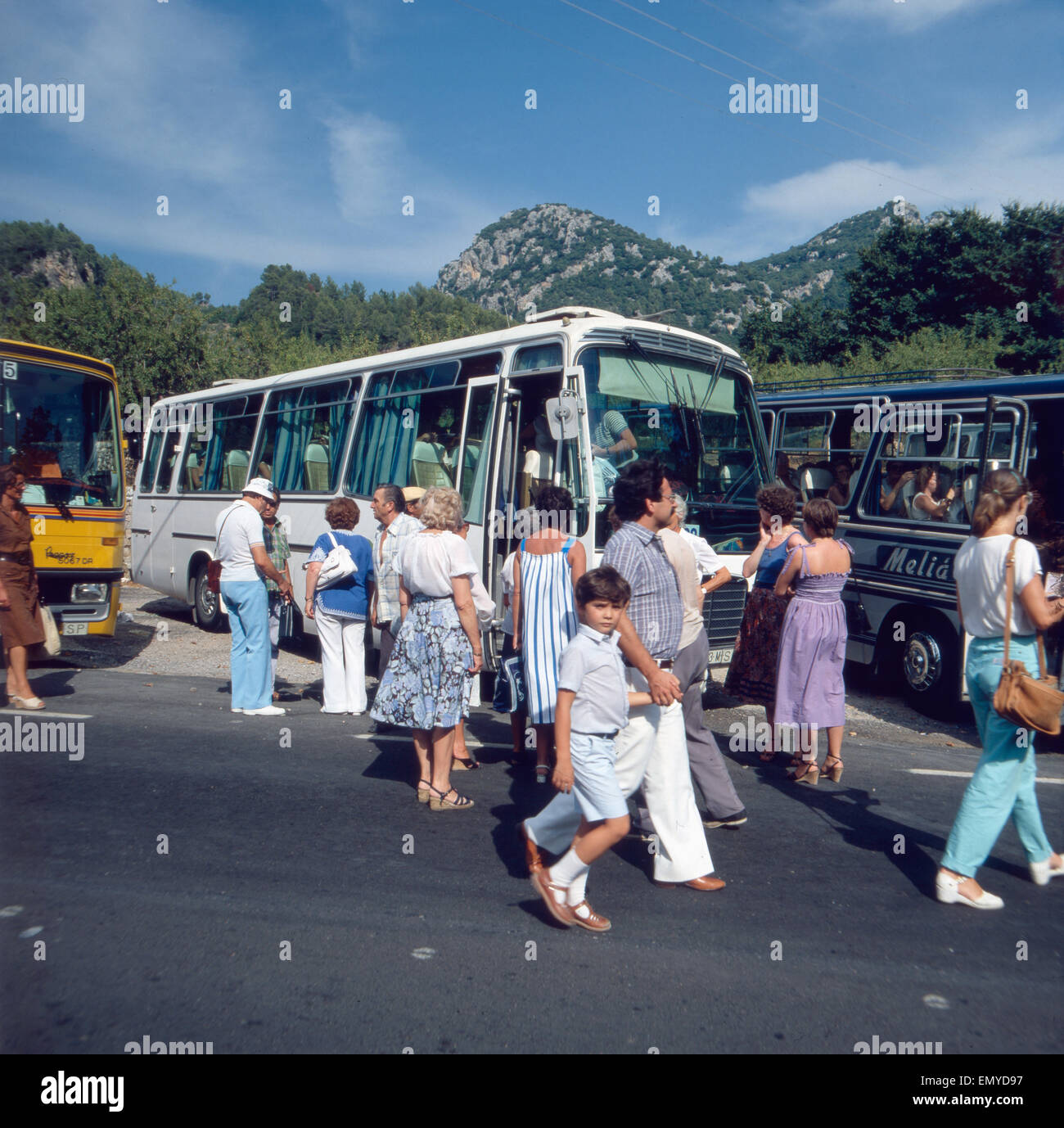 Eine Reise Nach Mallorca, Spanien 1980er Jahre. Eine Reise nach Mallorca, Spanien der 1980er Jahre. Stockfoto