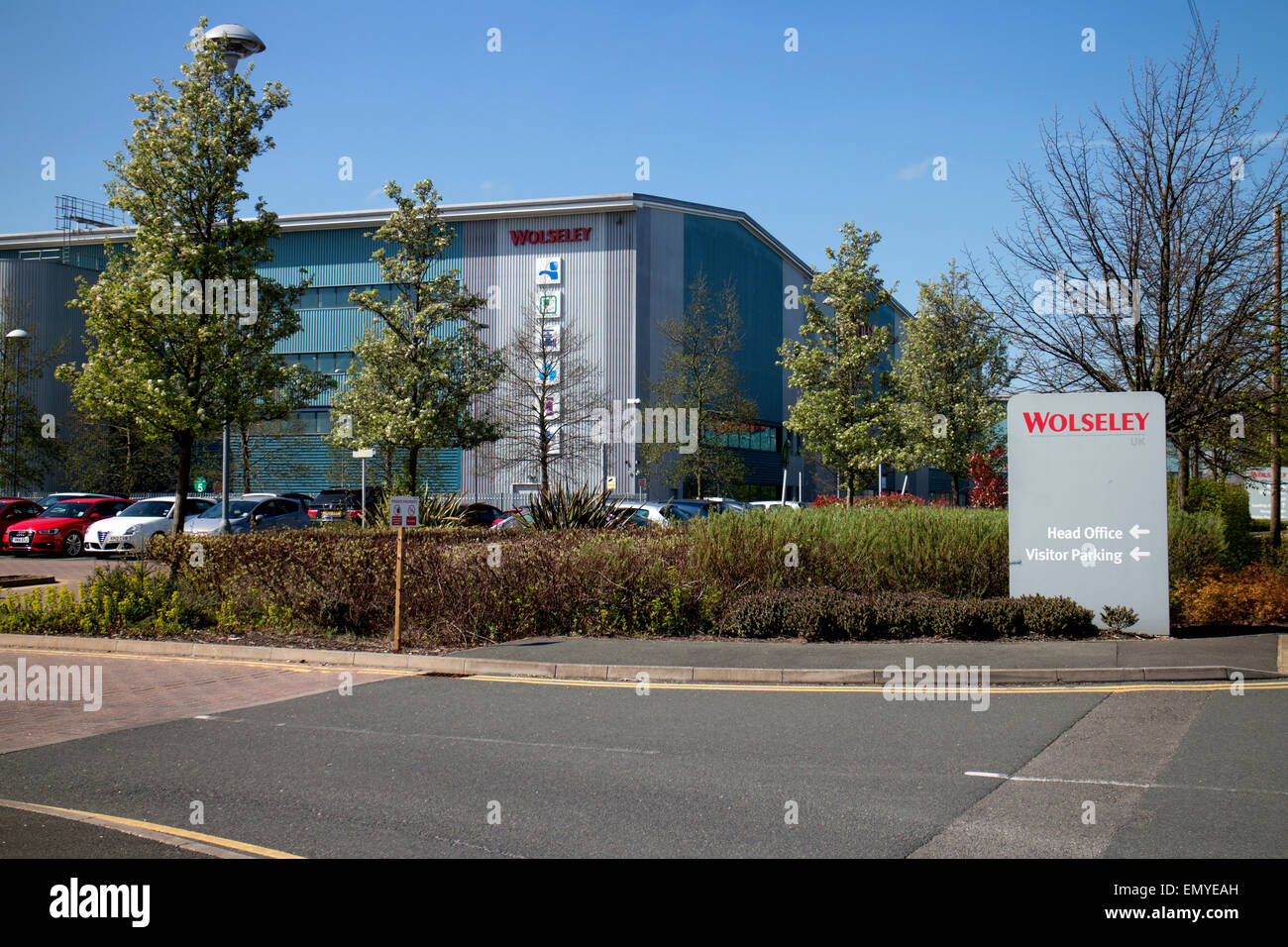 Wolseley Sanitär Zubehör Hauptsitz, Leamington Spa UK Stockfoto
