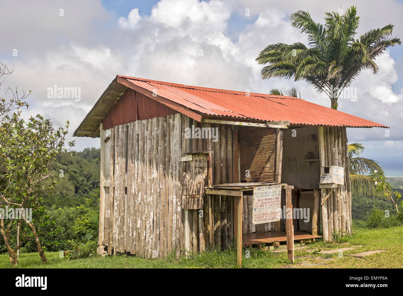 Affe Haus Barbados West Indies Stockfoto