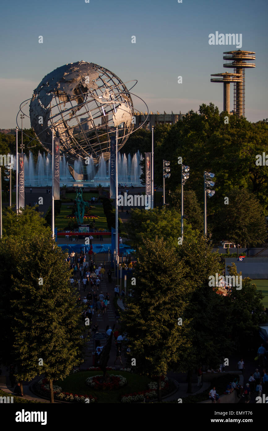 Die Unisphere befindet sich in Flushing Meadows-Corona Park, Queens, NY, USA 2009 Stockfoto