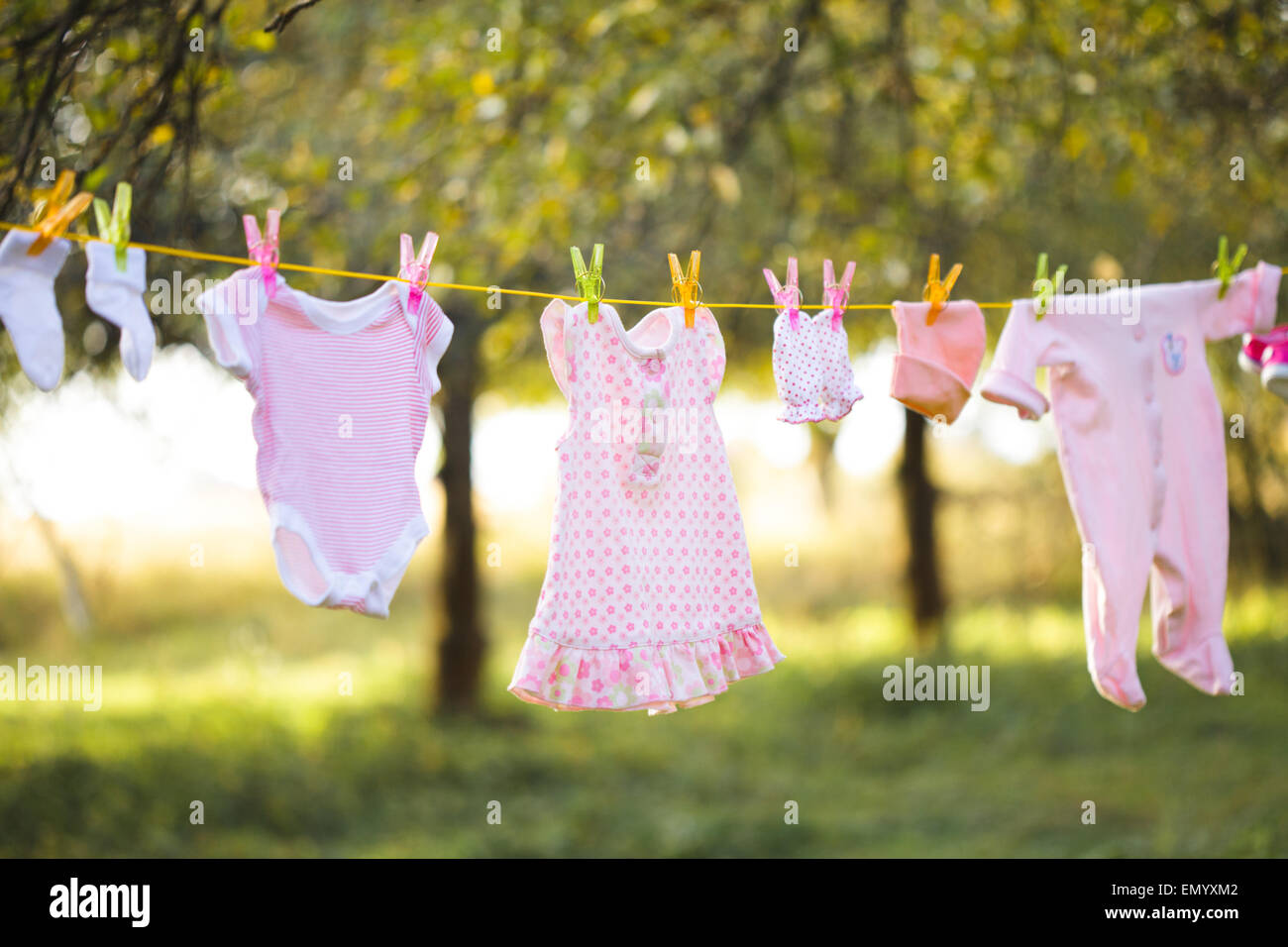 Babykleidung Stockfoto