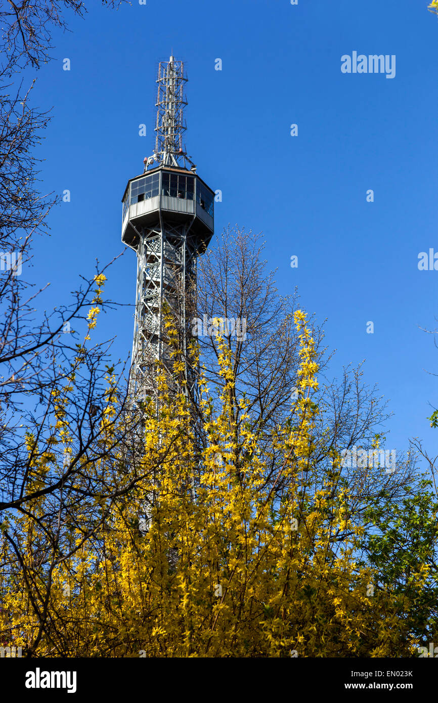 Prager Hügel Petřín Turm, Prag park Tschechische Republik Stockfoto