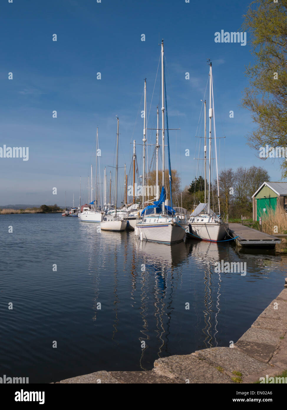 Europa, Großbritannien, England, Devon, Exeter Ship Canal Stockfoto