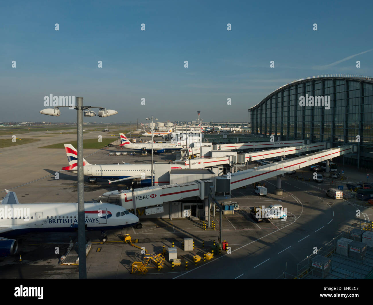 Großbritannien, England, Flughafen Heathrow Terminal 5 Stockfoto