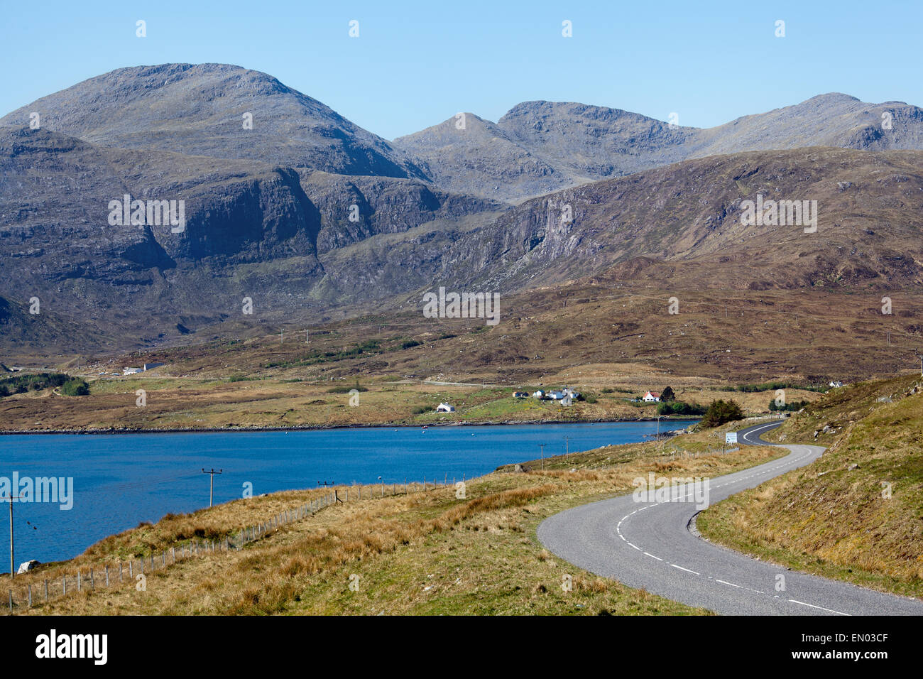 Sommerlandschaft der Insel Harris, äußeren Hebriden, Schottland Stockfoto