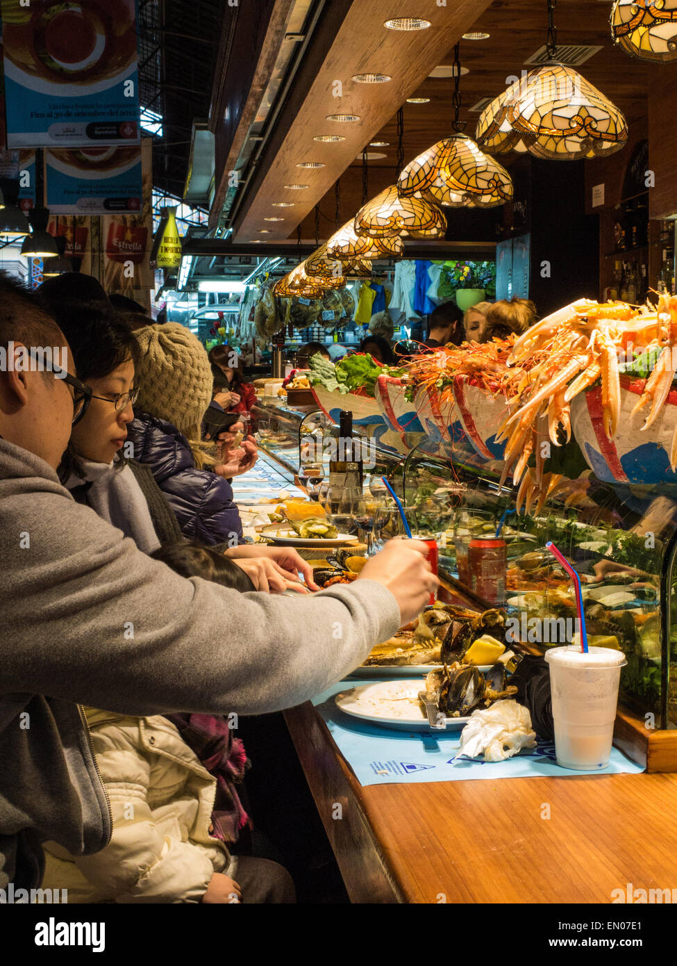 La Boqueria, Barcelona, Spanien Stockfoto