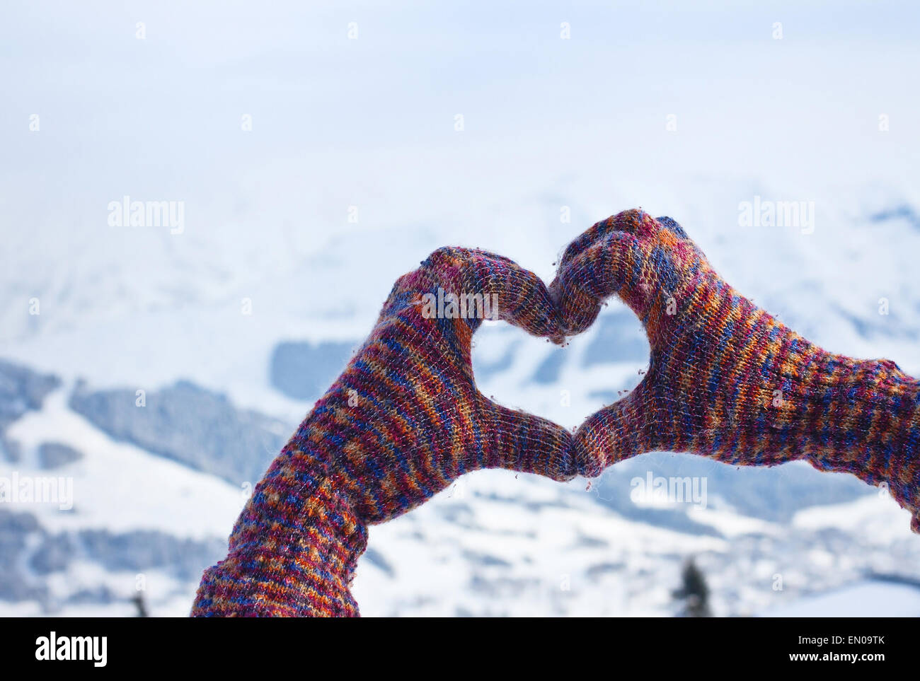 Winter Liebe Stockfoto