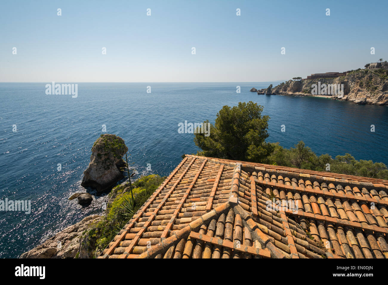 Isola Bela in Taormina in Sizilien, Italien Stockfoto