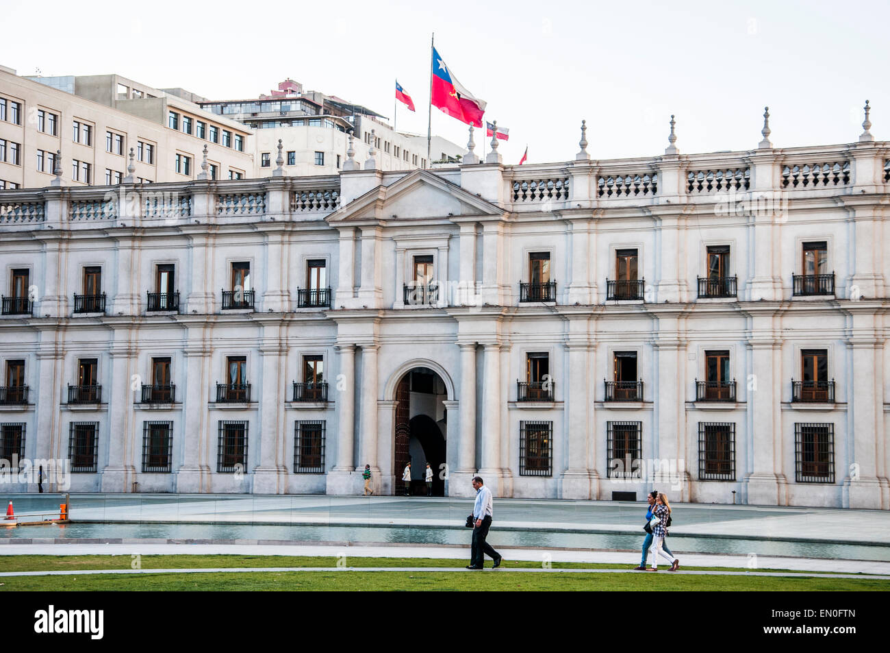 Palacio De La Moneda, Santiago de Chile Stockfotografie - Alamy