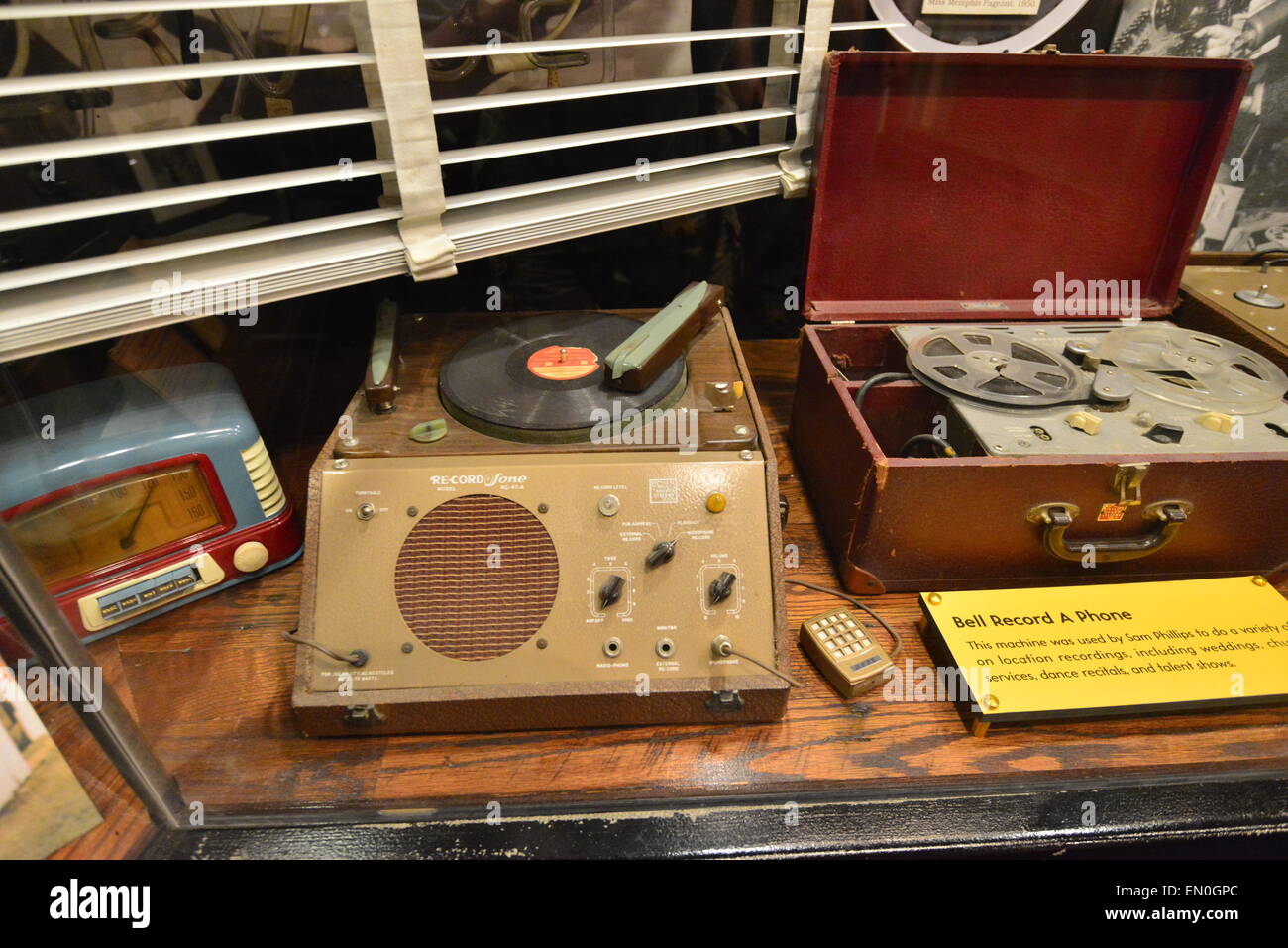 Sun Records Museum in Memphis, Tennessee Stockfoto