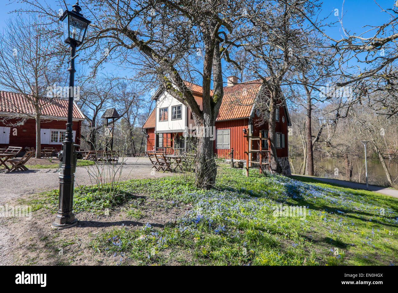 Vorfrühling in Norrköping, Schweden Stockfoto