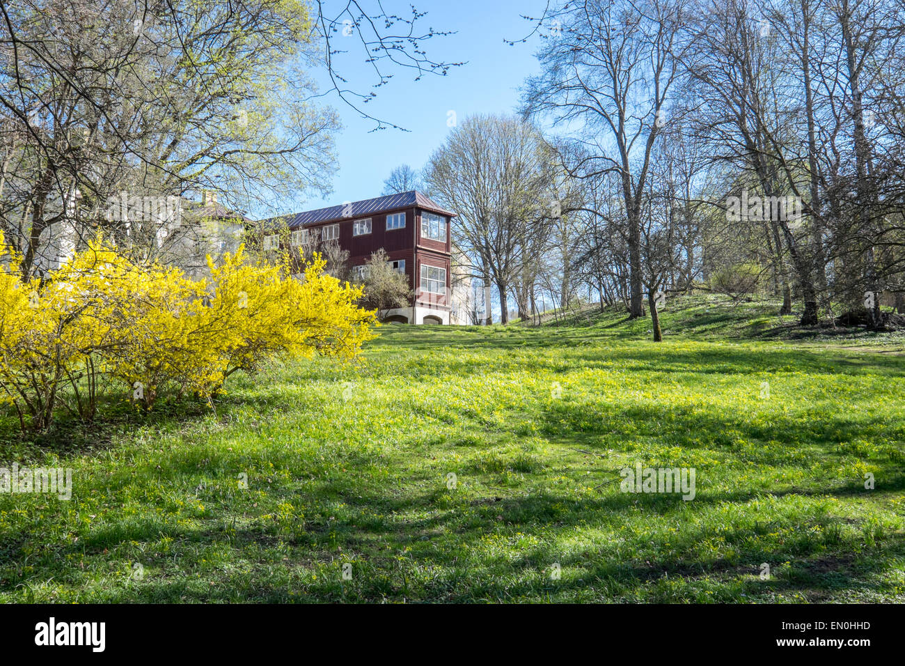 Vorfrühling in Norrköping, Schweden Stockfoto