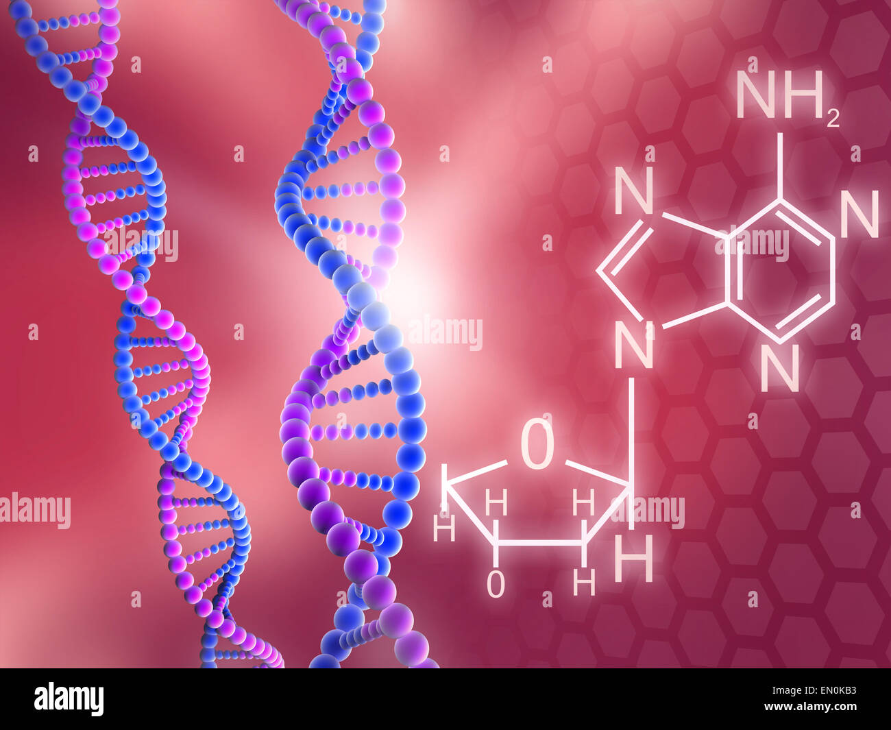 DNA mit Formel Hintergrund Stockfoto DNA mit Formel Hintergrund Stockfoto