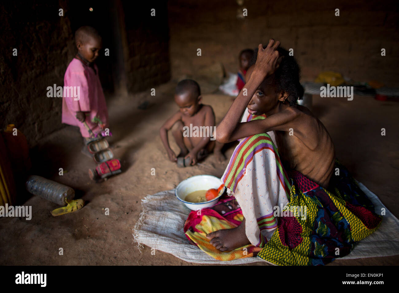mangelnde medizinische Versorgung in Zentralafrikanische Republik Stockfoto