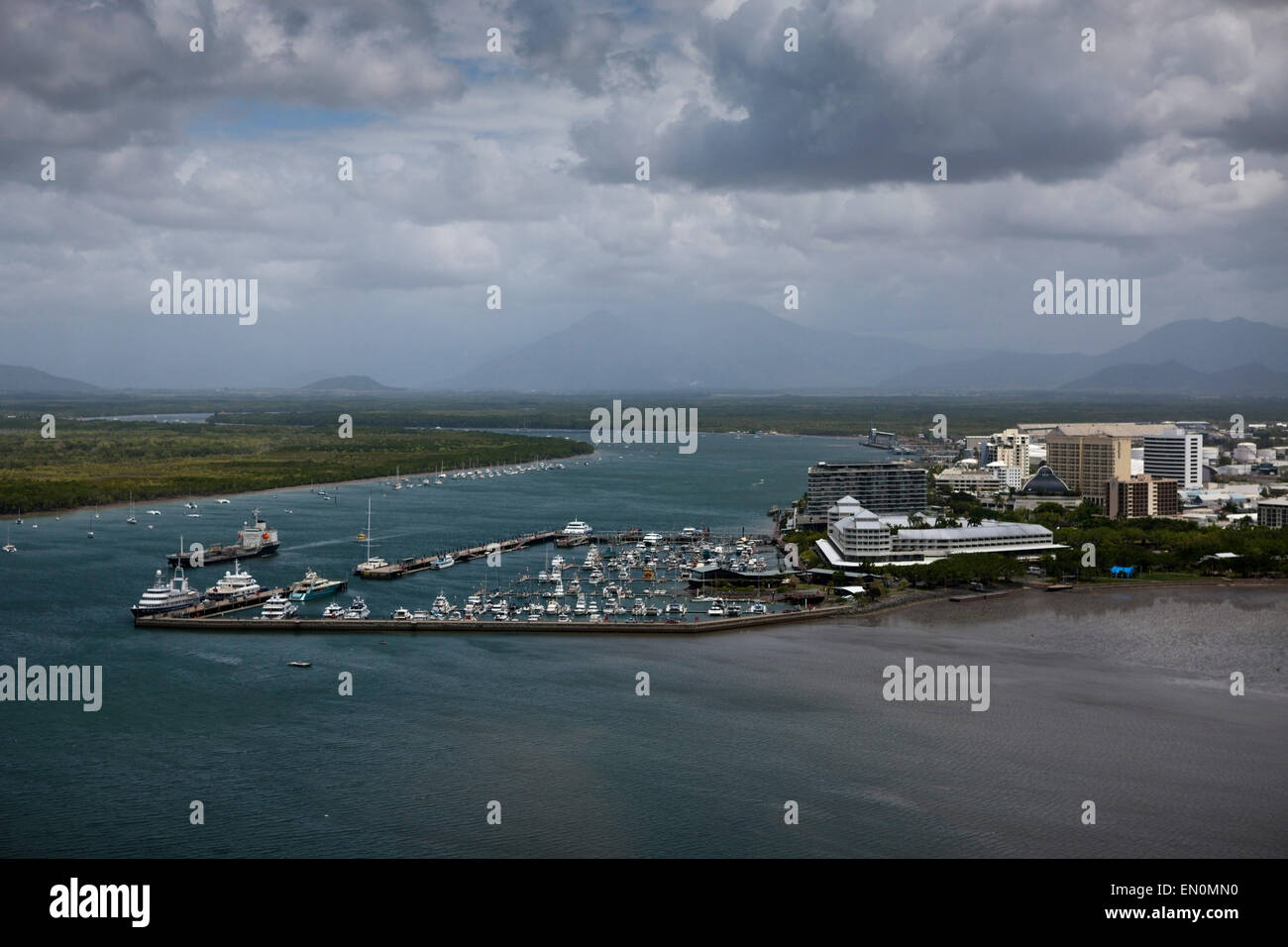 Cairns Hafen, Trinity Inlet, Queensland, Australien Stockfoto