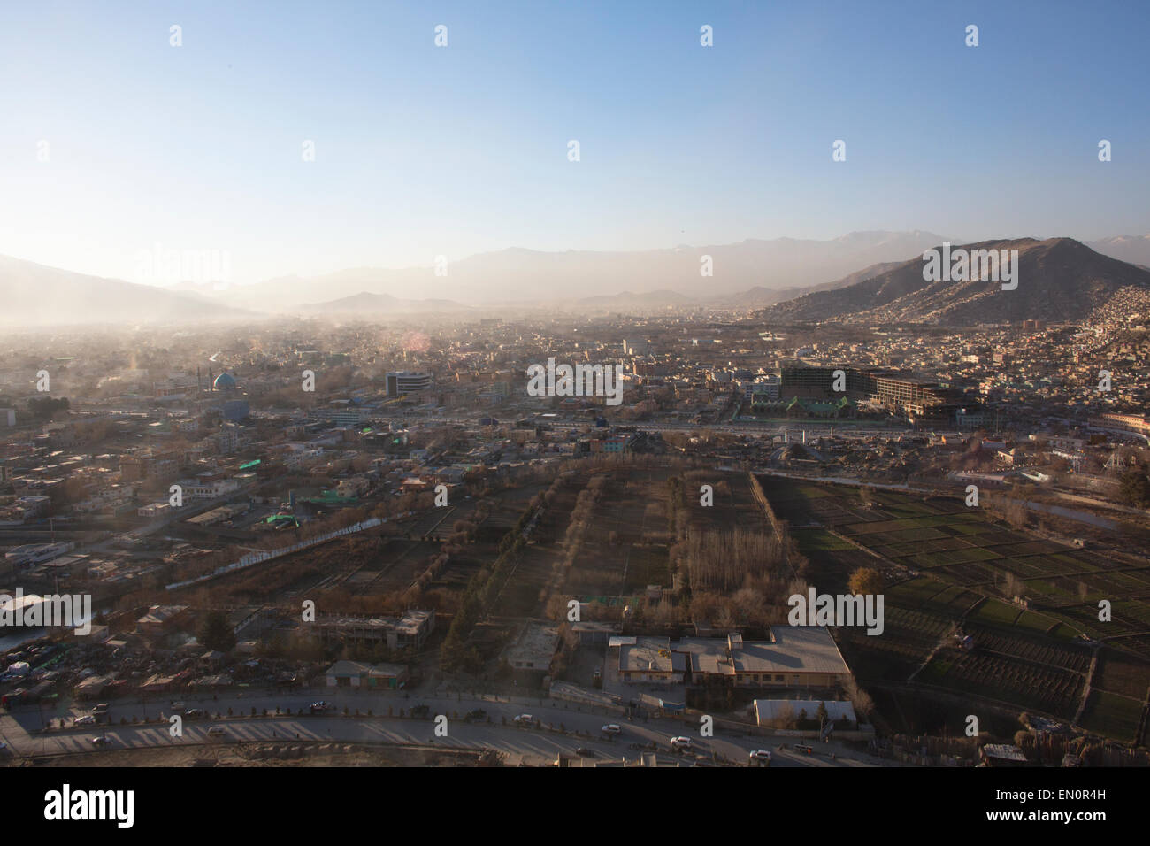Blick auf die Stadt Kabul Stockfoto