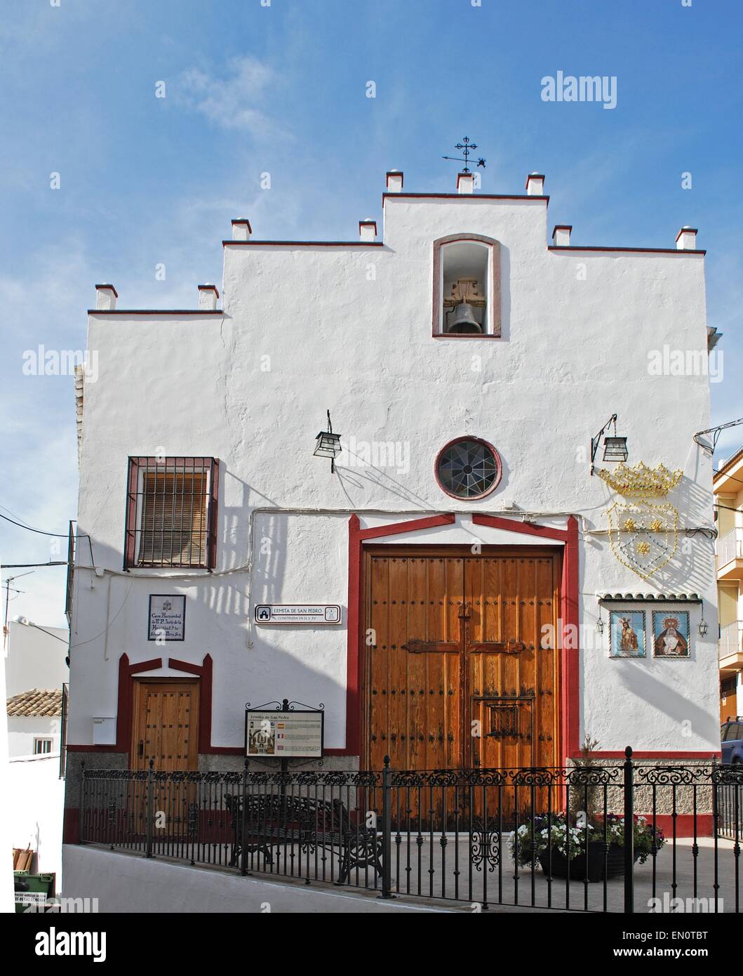 San Pedro Church (Ermita de San Pedro), Rute, Andalusien, Spanien, Westeuropa. Stockfoto