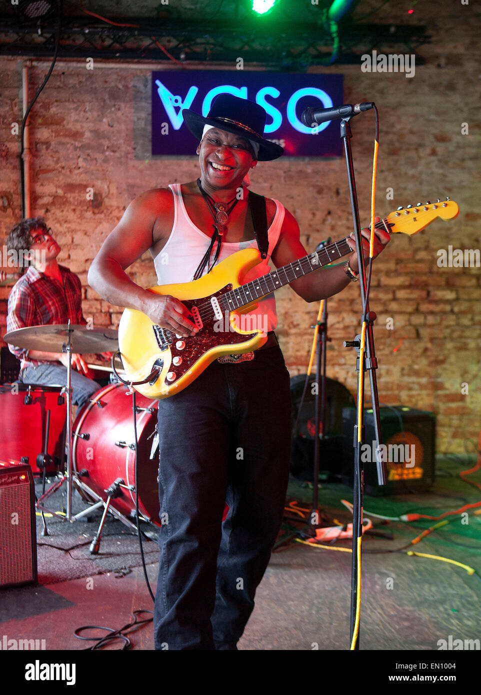 New Orleans, Louisiana: Musiker im Maison Music Club auf Frenchmen Street Stockfoto