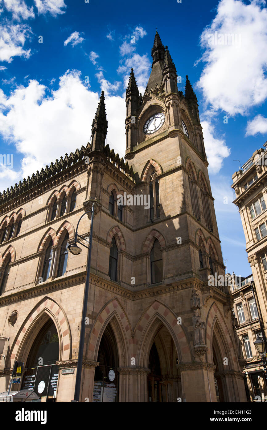 Großbritannien, England, Yorkshire, Bradford, Wool Exchange, 1867 venezianischen gotische Wahrzeichen Stockfoto