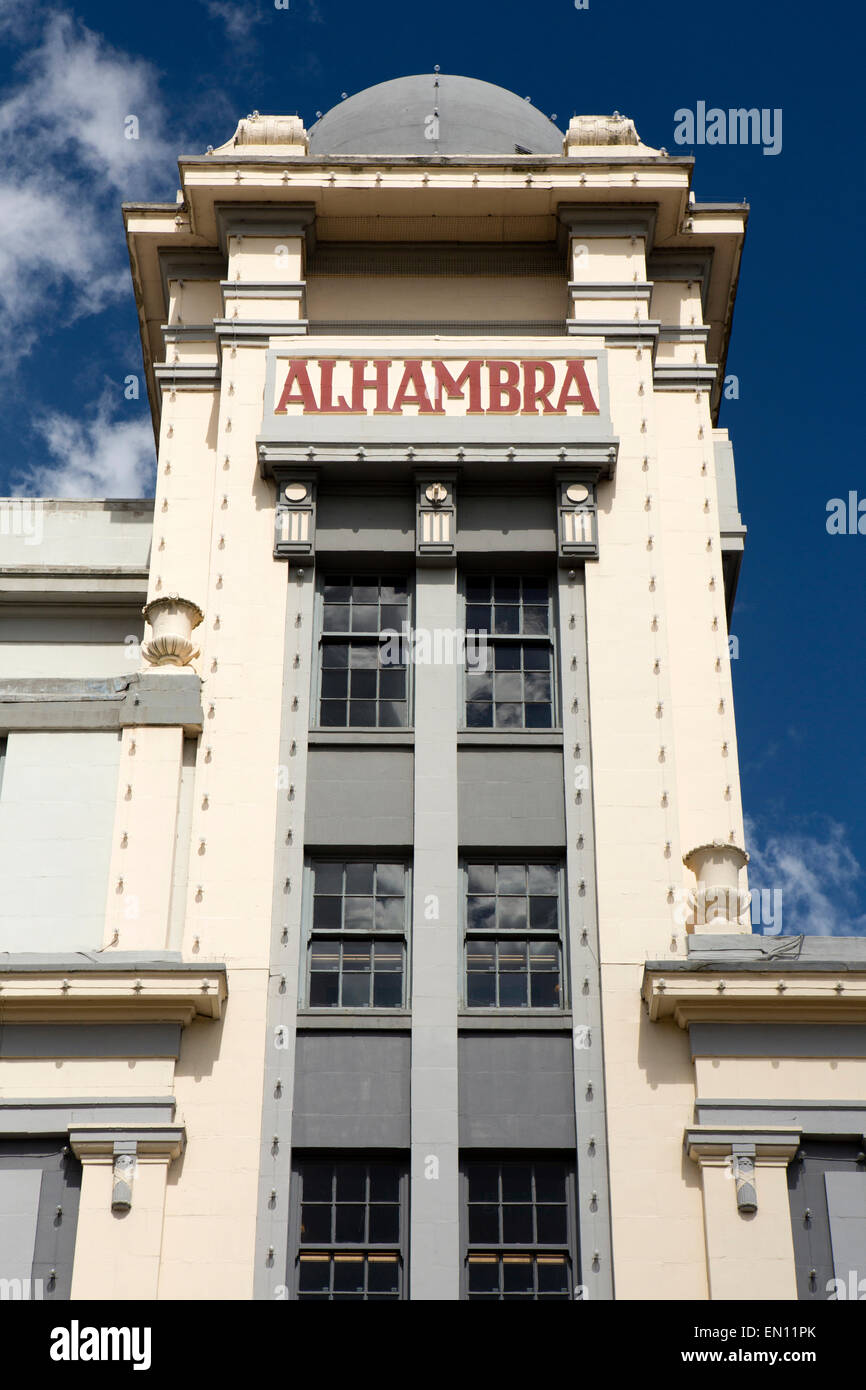 Großbritannien, England, Yorkshire, Bradford, Morley Street, Alhambra Theatre Architekturdetail Treppenhaus Stockfoto