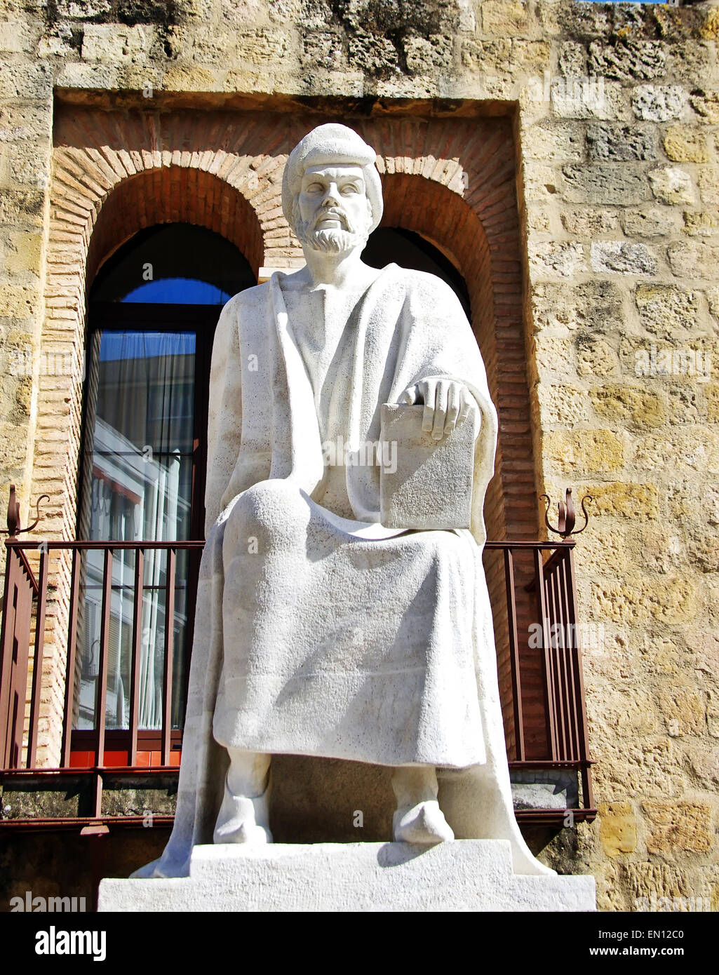 Statue des Averroes in Cordoba, Spanien Stockfoto