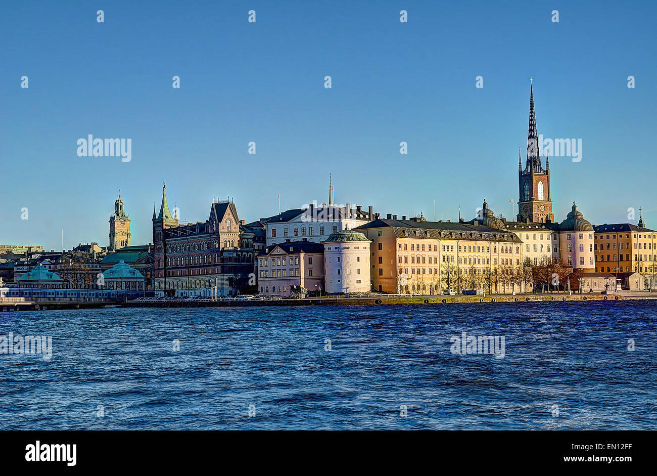 HDR Schweden Stockholm Hauptstadt Wahrzeichen Skandinavisch Stockfoto