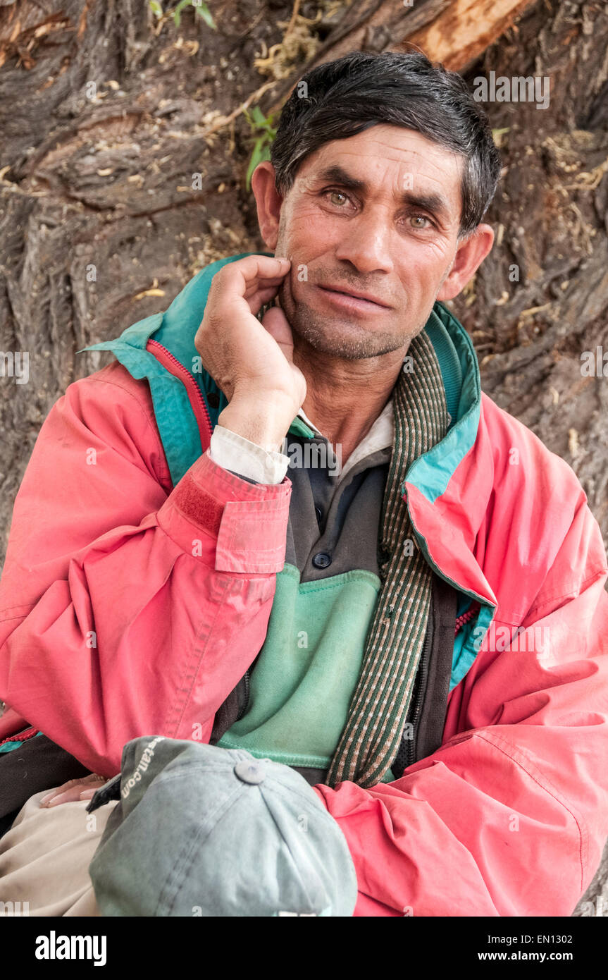 Gesichter von Pakistan in die Northern Frontier District von Baltistan und das Dorf Hushe Stockfoto